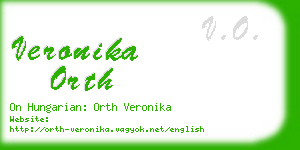 veronika orth business card